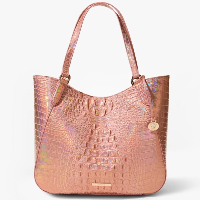 Brahmin Aliza Leather Tote - Rose Gold Melbourne