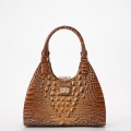 Brahmin Adrian Leather Satchel - Luggage Brown Melbourne