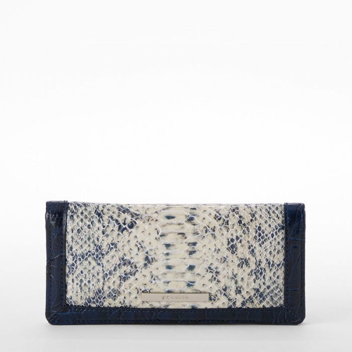 Brahmin Ady Leather Wallet - Anchor Cirrus
