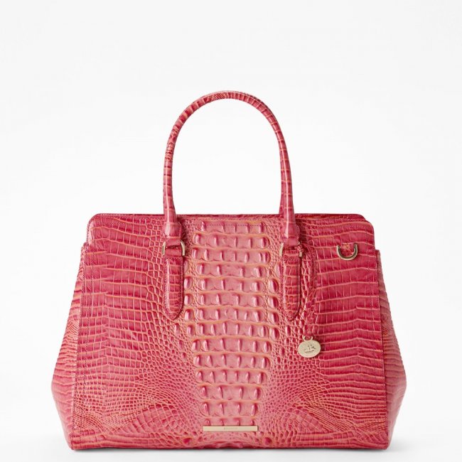 Brahmin Finley Carryall - Coral Snapdragon Melbourne