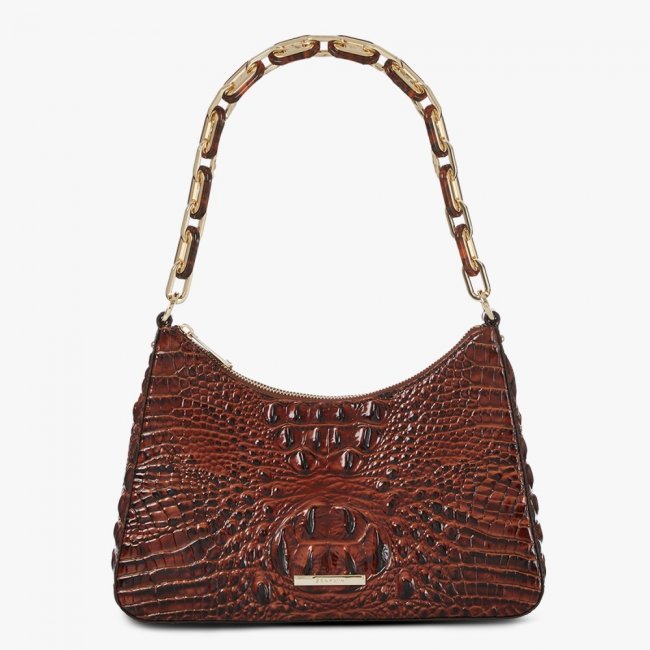 Brahmin Mod Esme Leather Shoulder Bag - Pecan Melbourne