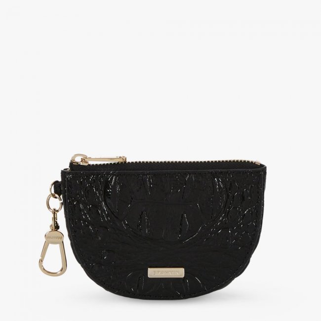 Brahmin Britt Leather Coin Purse - Black Melbourne