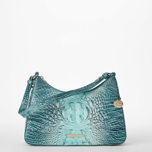 Brahmin Esme Leather Shoulder Bag - Spearmint Ombre Melbourne