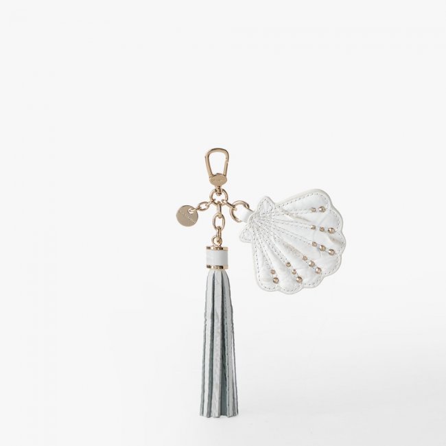 Brahmin Seashell Crystal Tassel - Sea Salt White Melbourne