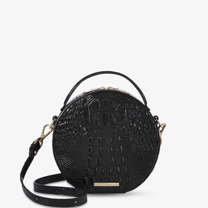 Brahmin Lane Leather Crossbody - Black