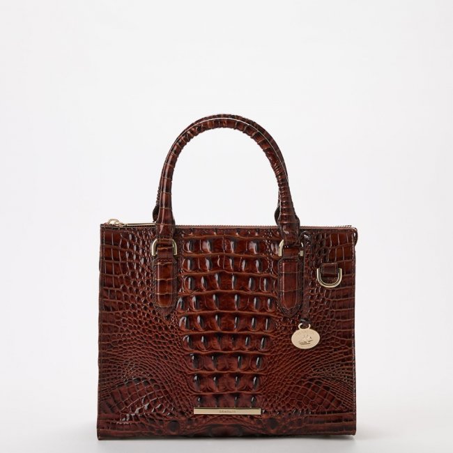 Brahmin Anywhere Convertible Satchel - Pecan