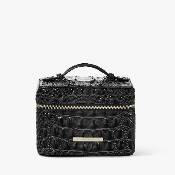 Brahmin Small Charmaine Leather Make-up Case - Black Melbourne