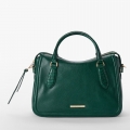 Brahmin Micaela Leather Satchel - Green Jupiter