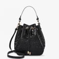 Brahmin Melinda Leather Bucket Bag - Black Melbourne