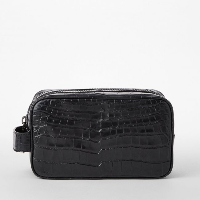 Brahmin Dylan Leather Toiletry Case - Black Baypoint