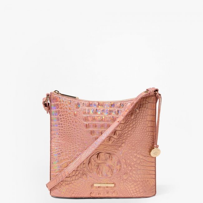 Brahmin Katie Leather Crossbody - Rose Gold Melbourne