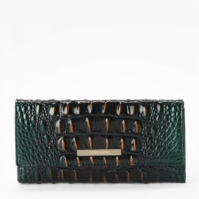 Brahmin Cordelia Leather Wallet - Evergreen Ombre
