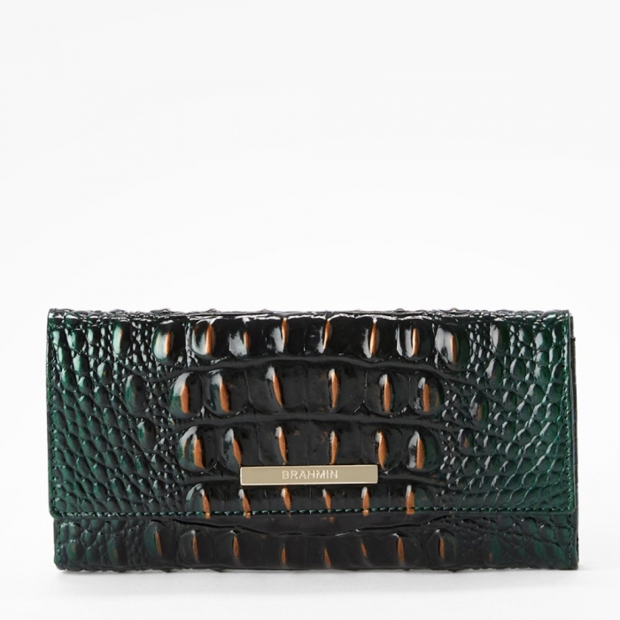 Brahmin Cordelia Leather Wallet - Evergreen Ombre