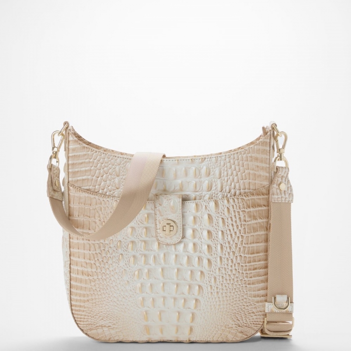 Brahmin Leia Leather Crossbody - Contour Melbourne