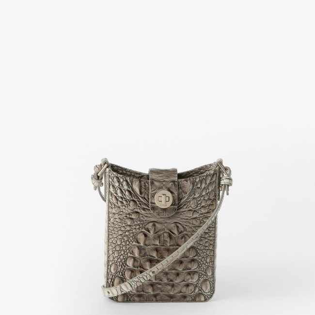 Brahmin Marley Leather Crossbody - Timeless Taupe Ombre Melbourne