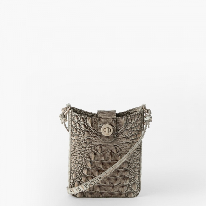 Brahmin Marley Leather Crossbody - Timeless Taupe Ombre Melbourne