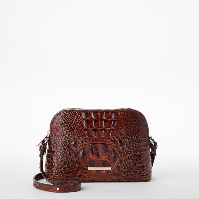 Brahmin Amal Crossbody - Pecan Melbourne