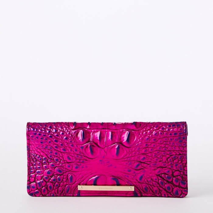 Brahmin Ady Leather Wallet - Voltage Violet