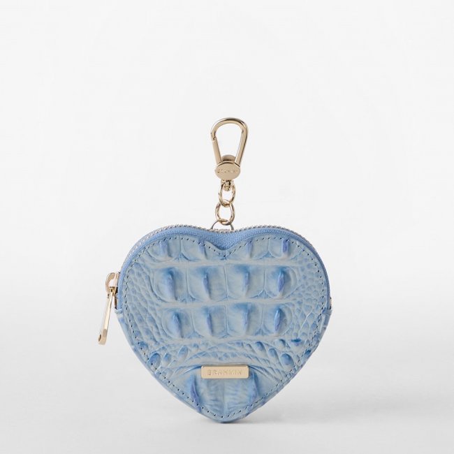 Brahmin Heart Pouch - Heavenly Blue Melbourne