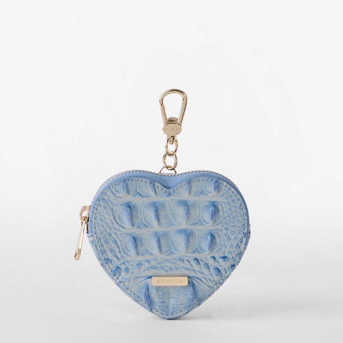 Brahmin Heart Pouch - Heavenly Blue Melbourne
