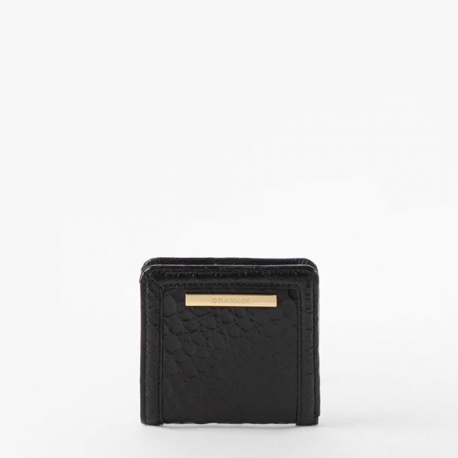 Brahmin Jane Leather Wallet - Black Hematite