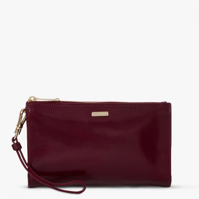 Brahmin Daisy Leather Wristlet - Tart Topsail