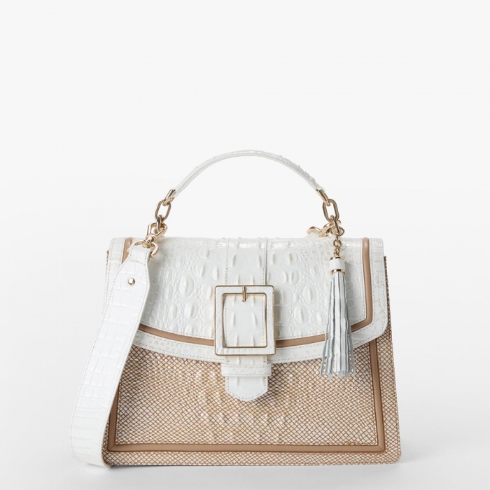 Brahmin Hallie - Sea Salt White Colada