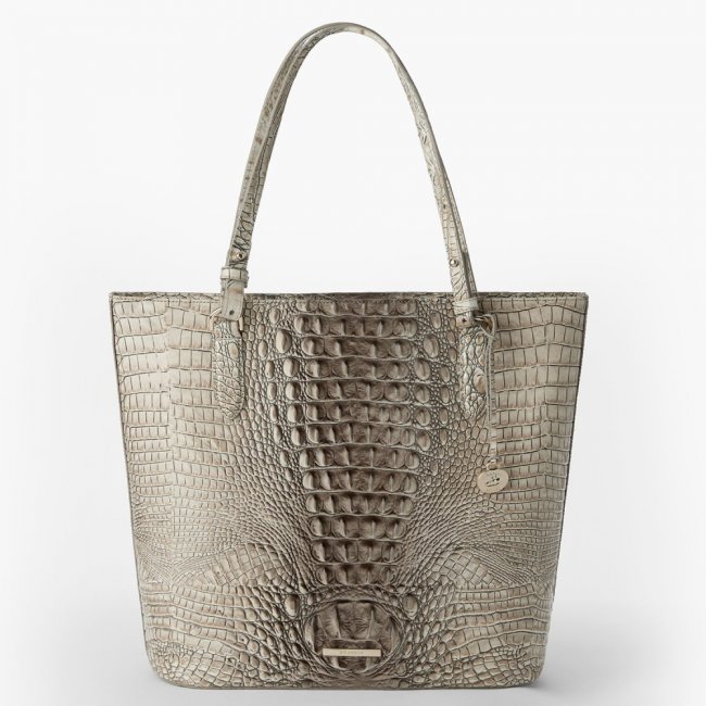 Brahmin Ezra Leather Tote - Timeless Taupe Ombre Melbourne