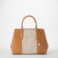 Brahmin Small Finely Leather Satchel - Multi Castalia