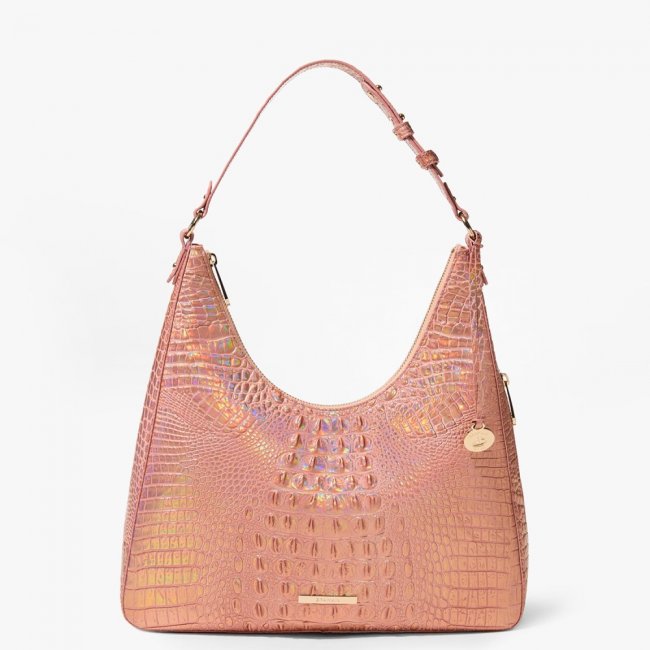 Brahmin Tabitha Leather Shoulder Bag - Rose Gold Melbourne