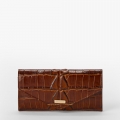 Brahmin Veronica Leather Wallet - Chestnut Marana