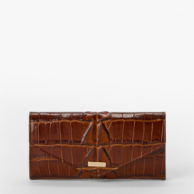 Brahmin Veronica Leather Wallet - Chestnut Marana