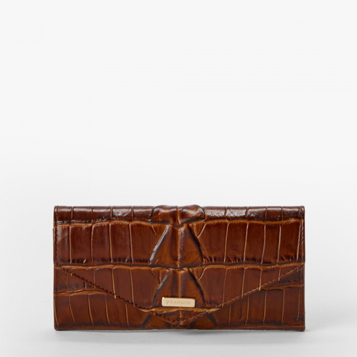Brahmin Veronica Leather Wallet - Chestnut Marana