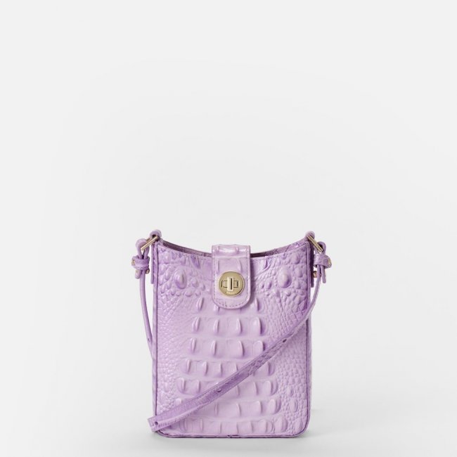 Brahmin Marley Leather Crossbody - Gentle Lavender Melbourne