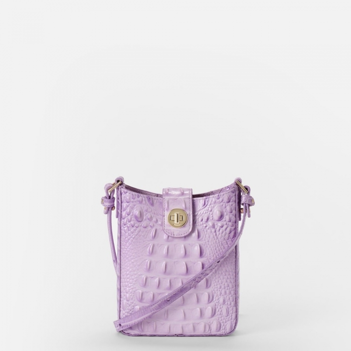 Brahmin Marley Leather Crossbody - Gentle Lavender Melbourne