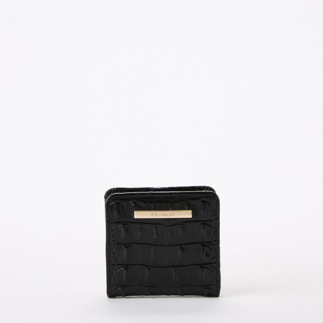 Brahmin Jane Leather Wallet - Black Melbourne