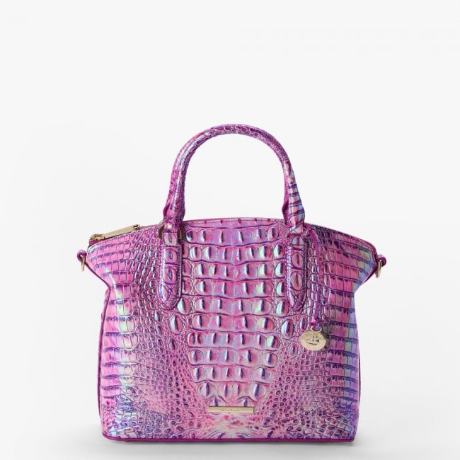 Brahmin Duxbury Leather Satchel - Purple Iris Melbourne