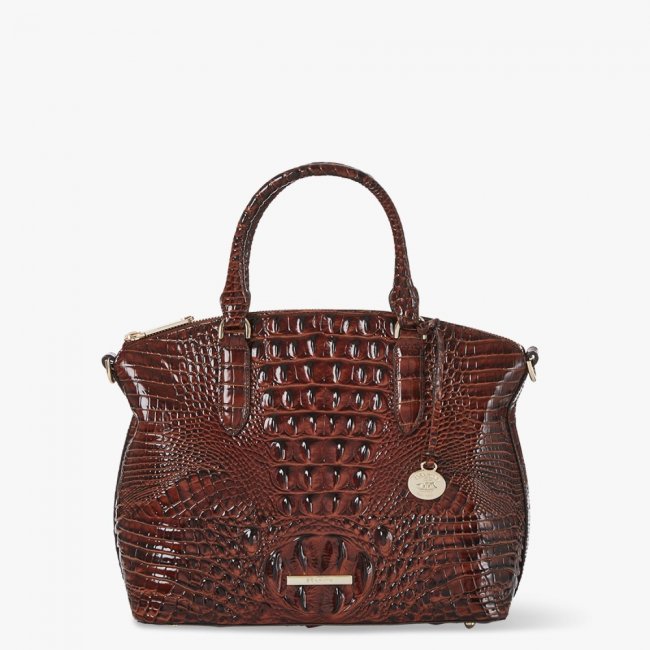 Brahmin Duxbury Leather Satchel - Pecan Melbourne