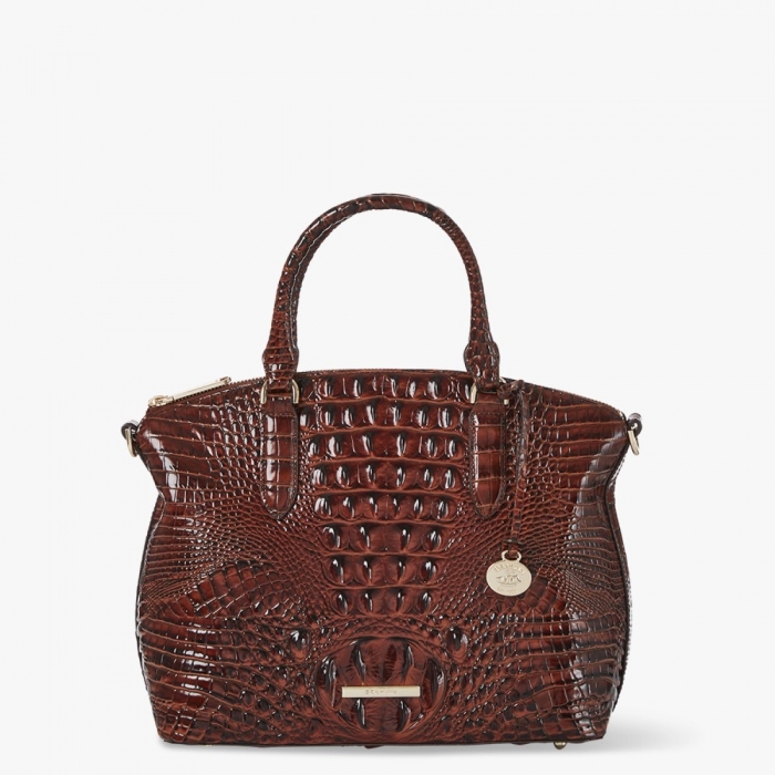 Brahmin Duxbury Leather Satchel - Pecan Melbourne