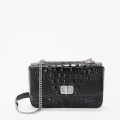Brahmin Rosa - Black Melbourne Silver Hardware