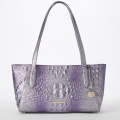 Brahmin Tonya Leather Satchel - Purple Glitter Melbourne