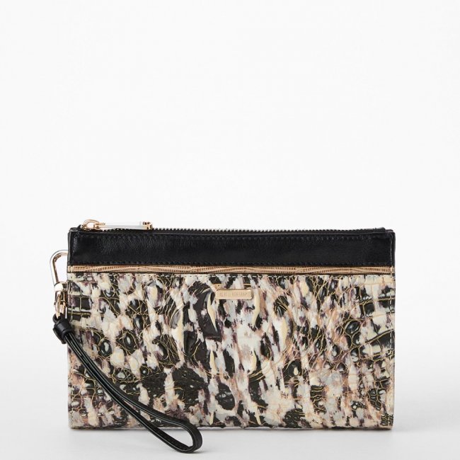 Brahmin Daisy Leather Wristlet - Multi Pellham
