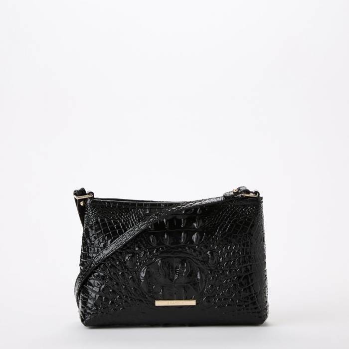Brahmin Lorelei Leather Shoulder Bag - Black Melbourne