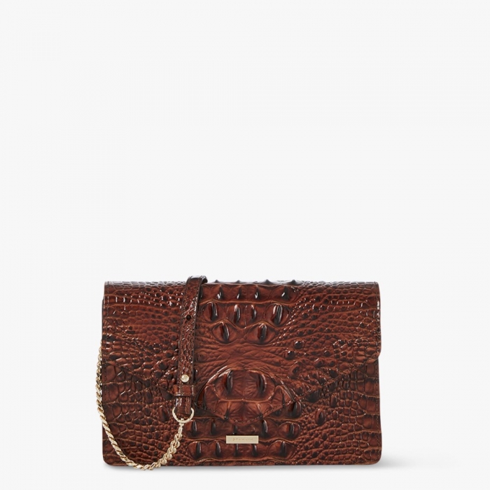 Brahmin Wendy Leather Tote - Pecan Melbourne