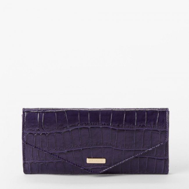 Brahmin Veronica Leather Wallet - Voltage Violet Sirona