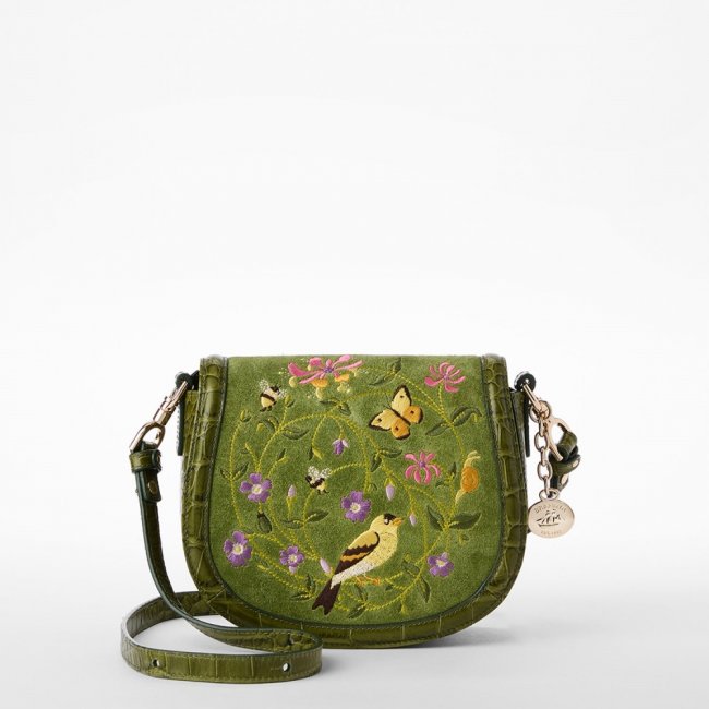 Brahmin Briar Leather Crossbody - Fern Sylvan