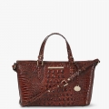 Brahmin Mini Asher Satchel - Pecan