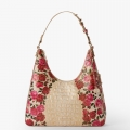 Brahmin Tabitha Leather Shoulder Bag - Romantic Roses Ombre Melbourne