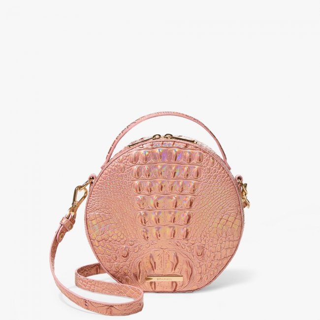 Brahmin Lane Leather Crossbody - Rose Gold Melbourne