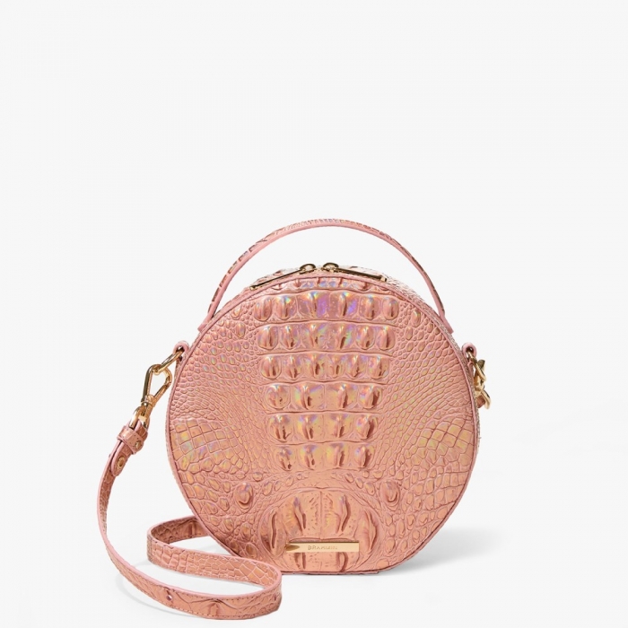 Brahmin Lane Leather Crossbody - Rose Gold Melbourne